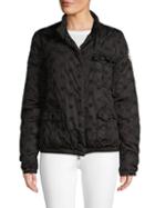 Moncler Embroidered Snap-front Jacket
