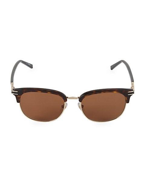 Montblanc 52mm Cateye Tortoiseshell Sunglasses