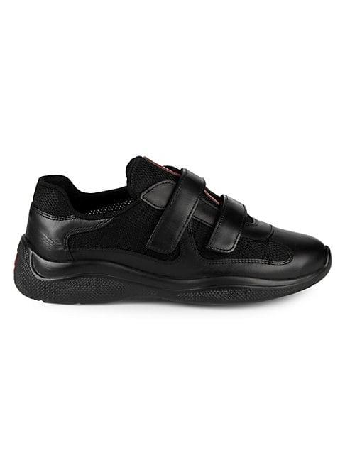 Prada Leather & Mesh Sneakers