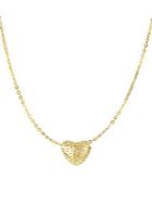 Saks Fifth Avenue 14k Yellow Gold Textured Mini Heart Necklace