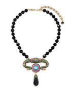 Heidi Daus Egyptian Beaded Pendant Necklace