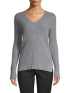 Saks Fifth Avenue Waffle-stitched Cashmere Sweater