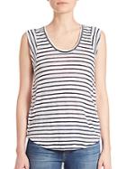 Generation Love Madge Lace-up Striped Tank Top