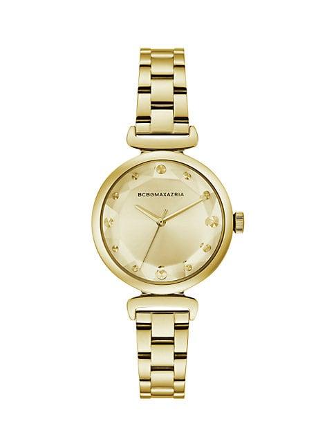 Bcbgmaxazria Classic Goldtone Stainless Steel Bracelet Watch