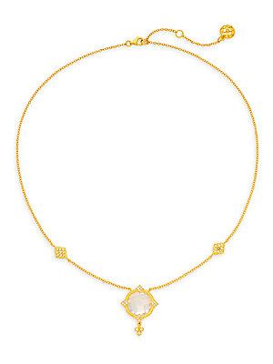 Freida Rothman Mirror Crystal Pendant Necklace