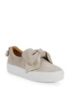 Buscemi Sparkling Suede Bow Slip-on Sneakers
