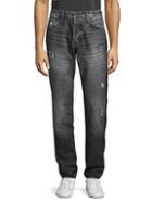 Ovadia & Sons Distressed Straight Tapered Jeans