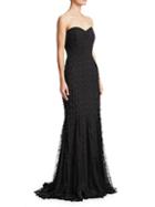 Badgley Mischka Wave Lace Gown