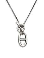 Herm S Vintage Sterling Silver Chaine D'ancre Pendant Necklace