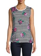 French Connection Jude Floral Sleeveless Cotton Top