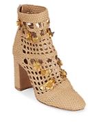 Valentino Woven Leather Bootie