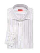 Isaia Contemporary-fit Striped Dress Shirt