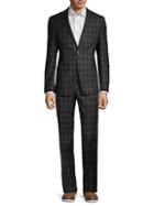 Versace Collection Wool Plaid Suit