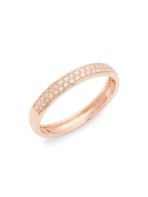 Effy 14k Rose Gold Diamond Ring