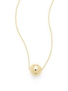 Saks Fifth Avenue 14k Yellow Gold Ball Pendant Necklace