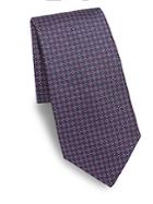 Saks Fifth Avenue Made In Italy Neat Boxes Silk Tie