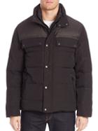 Cole Haan Quilted Down Military Jacket