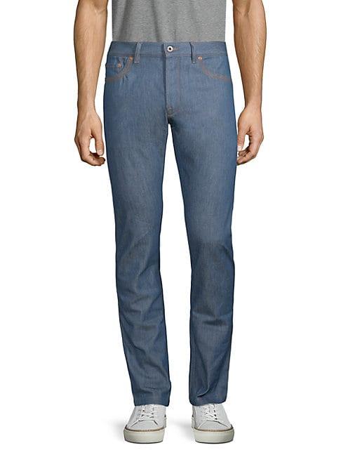 Valentino Buttoned Cotton Jeans