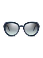 Jimmy Choo Mace 53mm Aviator Sunglasses
