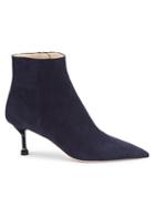 Prada Point-toe Suede Ankle Boots