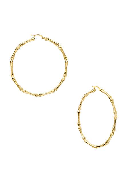 Gabi Rielle 22k Goldplated Hoop Earrings