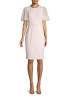 Calvin Klein Button-sleeve Sheath Dress