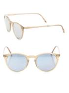 Oliver Peoples O'malley Nyc 48mm Round Sunglasses