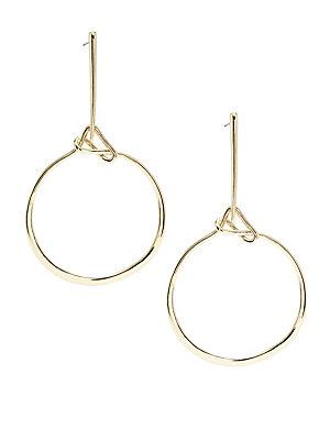 Alexis Bittar Miss Havisham 10k Gold-plated Hoop Earrings