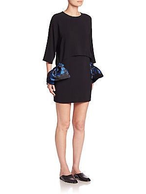 Stella Mccartney Three-quarter Sleeve A-line Dress