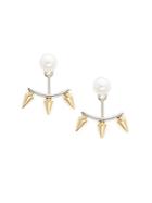 Majorica Spiked 7mm Pearl & Sterling Silver Earrings