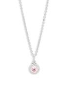 Judith Ripka Sapphire & Pink Crystal Pendant Necklace