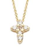 Kc Designs Diamond 14k Yellow Gold Cross Pendant Necklace