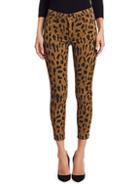 L'agence Margot High-rise Animal-print Ankle Skinny Jeans