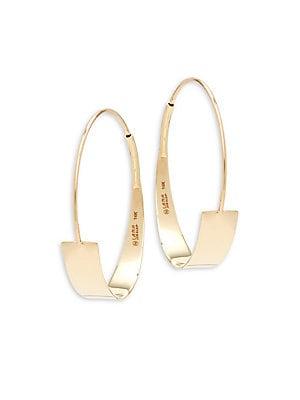 Lana Jewelry Small Vanity Magic 14k Yellow Gold Hoop Earrings