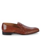 Mezlan Sirocco Woven Leather Loafers