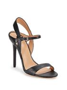 Halston Heritage Leather Ankle Strap Sandals