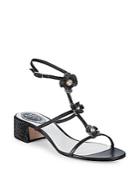 Rene Caovilla Leather Ankle-strap Sandals