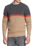 Brunello Cucinelli Colorblock Long-sleeve Sweater