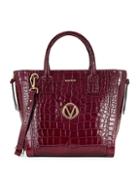 Valentino By Mario Valentino Charmont Croc-embossed Leather Tote