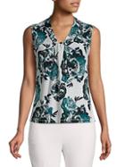 Calvin Klein Floral Knotted Top