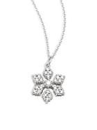 Kc Designs Diamond & 14k White Gold Snowflake Pendant Necklace