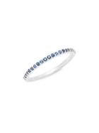 Danni 14k White Gold And Sapphire Stackable Ring