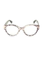 Gucci 50mm Round Blue Optical Reader Glasses
