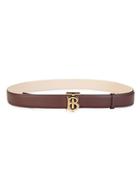 Burberry Monogram Reversible Leather Belt