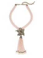 Heidi Daus Quite Contrary Faux Pearl & Swarovski Crystal Lariat Necklace