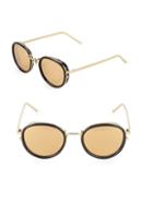 Linda Farrow Luxe 51mm Oval Sunglasses