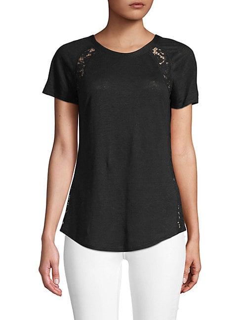 Rebecca Taylor Lace-inset Tee