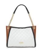Love Moschino Quilted Logo Faux Leather Tote