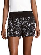 Andrew Marc Banded Printed Shorts