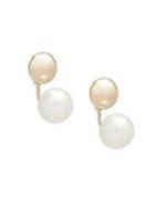 Saks Fifth Avenue 7mm White Ball Freshwater Pearl & 14k Yellow Gold Stud Earrings